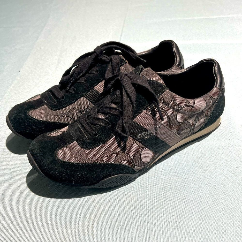Coach Canvas Pattern Sneakers sizeβ6.5BβB29β
